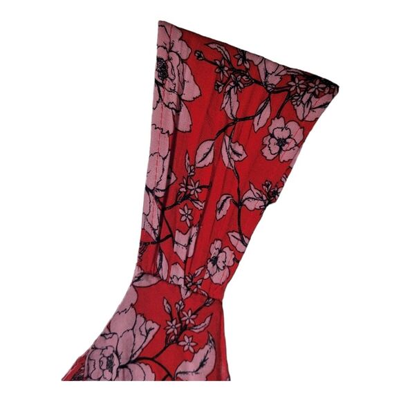 Band of Gypsies Red & Pink Boho Floral Dress Size Medium - Picture 7 of 11